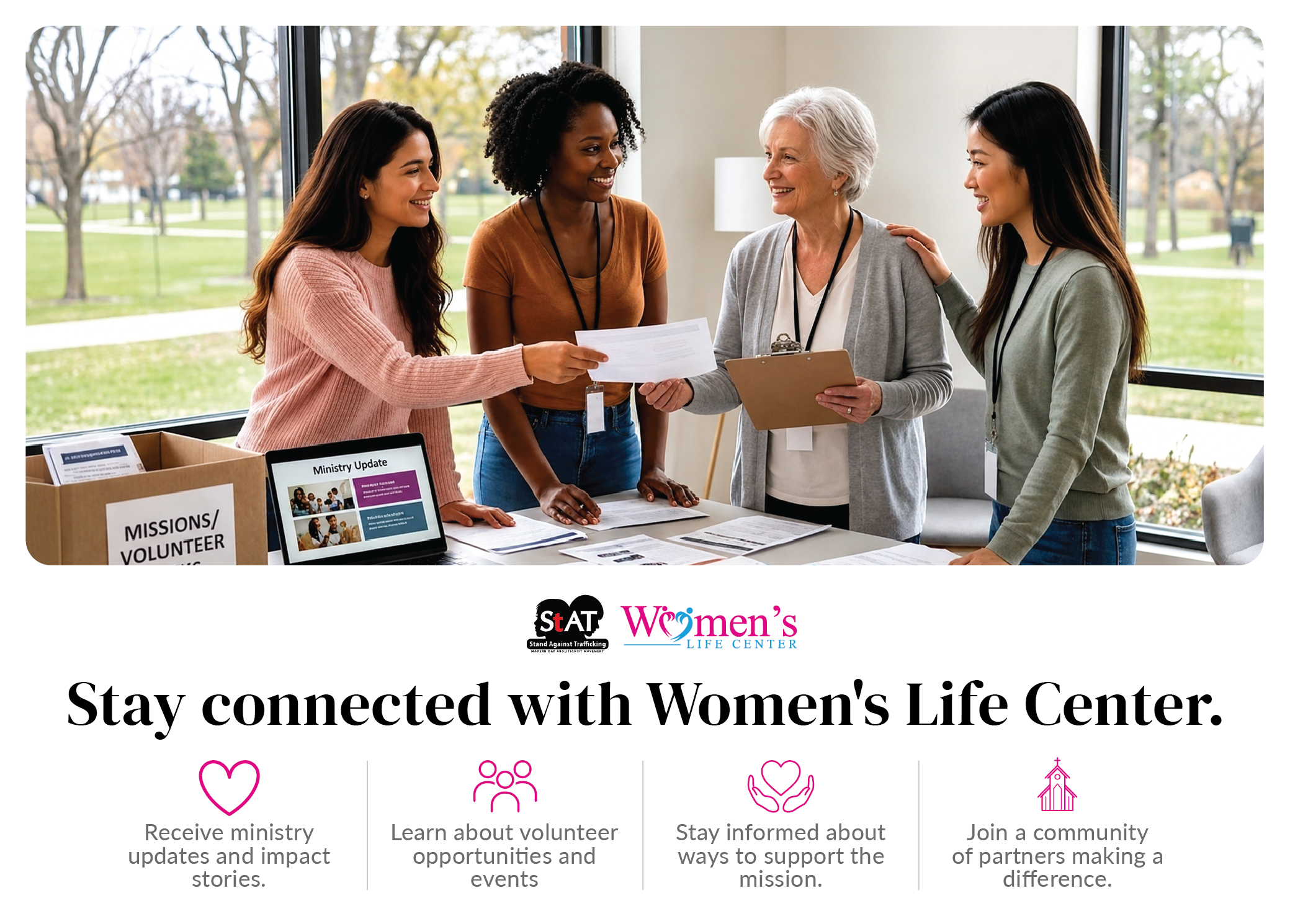 Stay connected with Women's Life Center